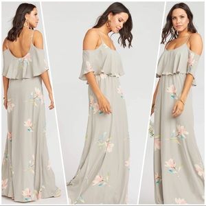 Show Me Your Mumu Caitlin Ruffle Maxi Dress XL